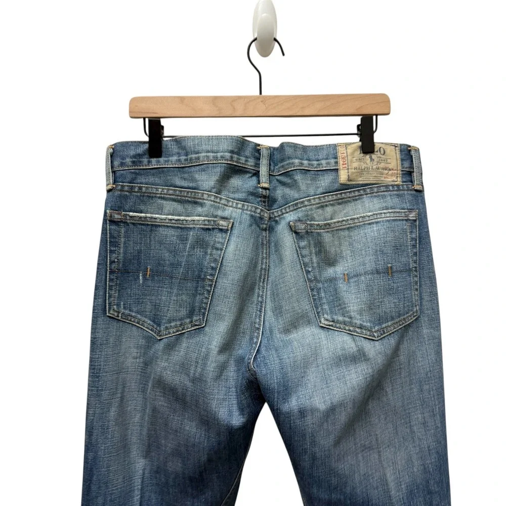Polo Ralph Lauren Mens Slim Fit Blue Clinton Wash ‎ Denim Jeans Men's Size 34x30